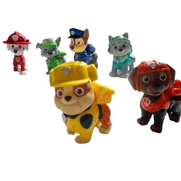 Nickelodeon Paw Patrol Mini Figures Action Figure Toys Set Of 6 Approx 2.5” Each - Picture 2 of 5